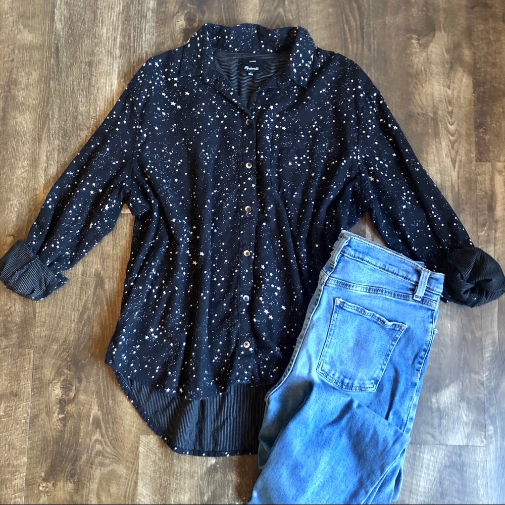 Madwell | Printed Button-Down Top - image 1